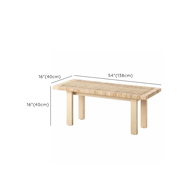 Indonesian Rattan Long Bench – Boho Elegance with Functional Charm - Urban Ashram