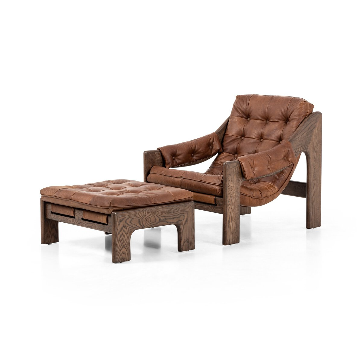 Halston Chair With Ottoman - Urban Ashram