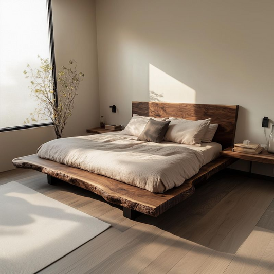 Wabi-sabi Reclaimed Wood Bed