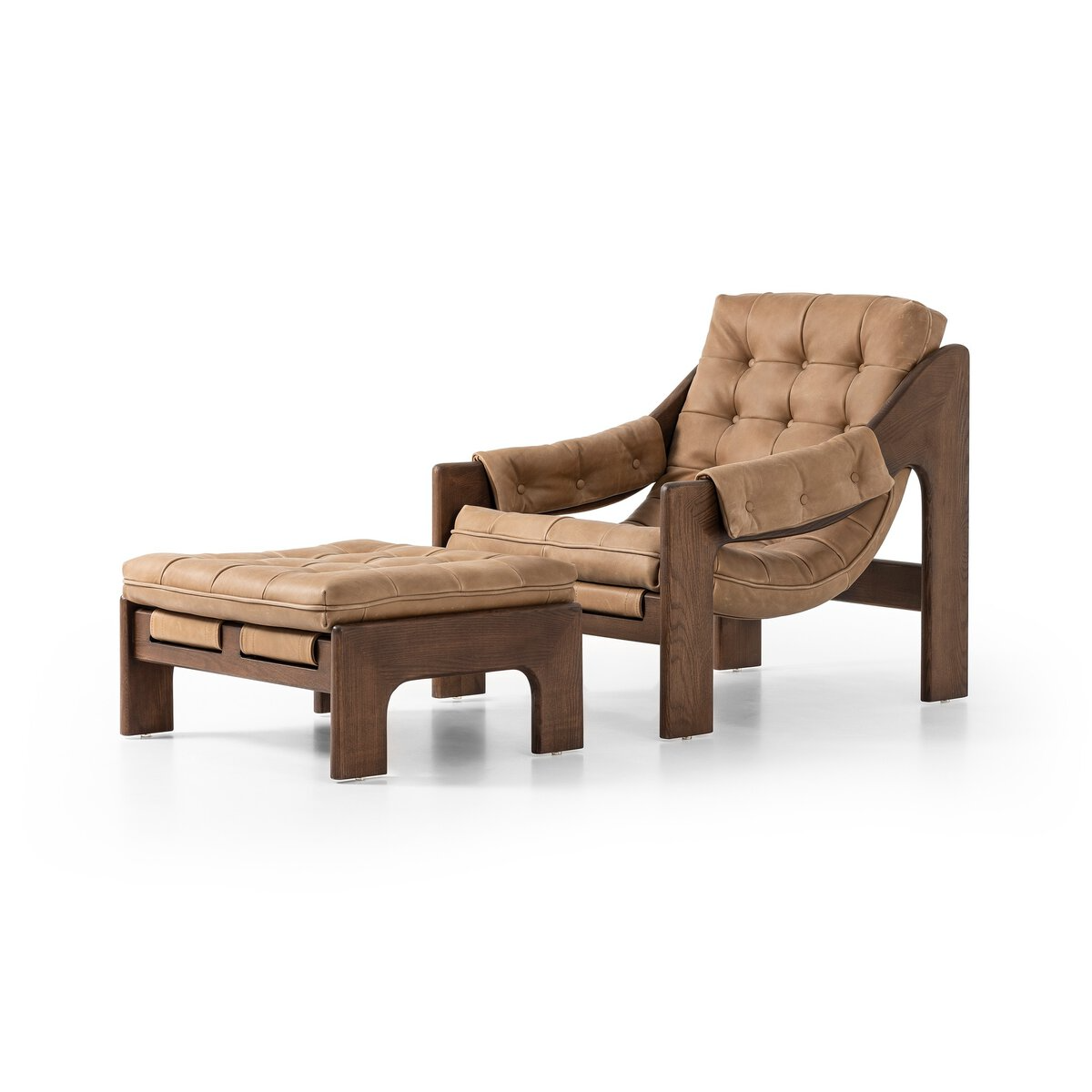 Halston Chair With Ottoman - Urban Ashram