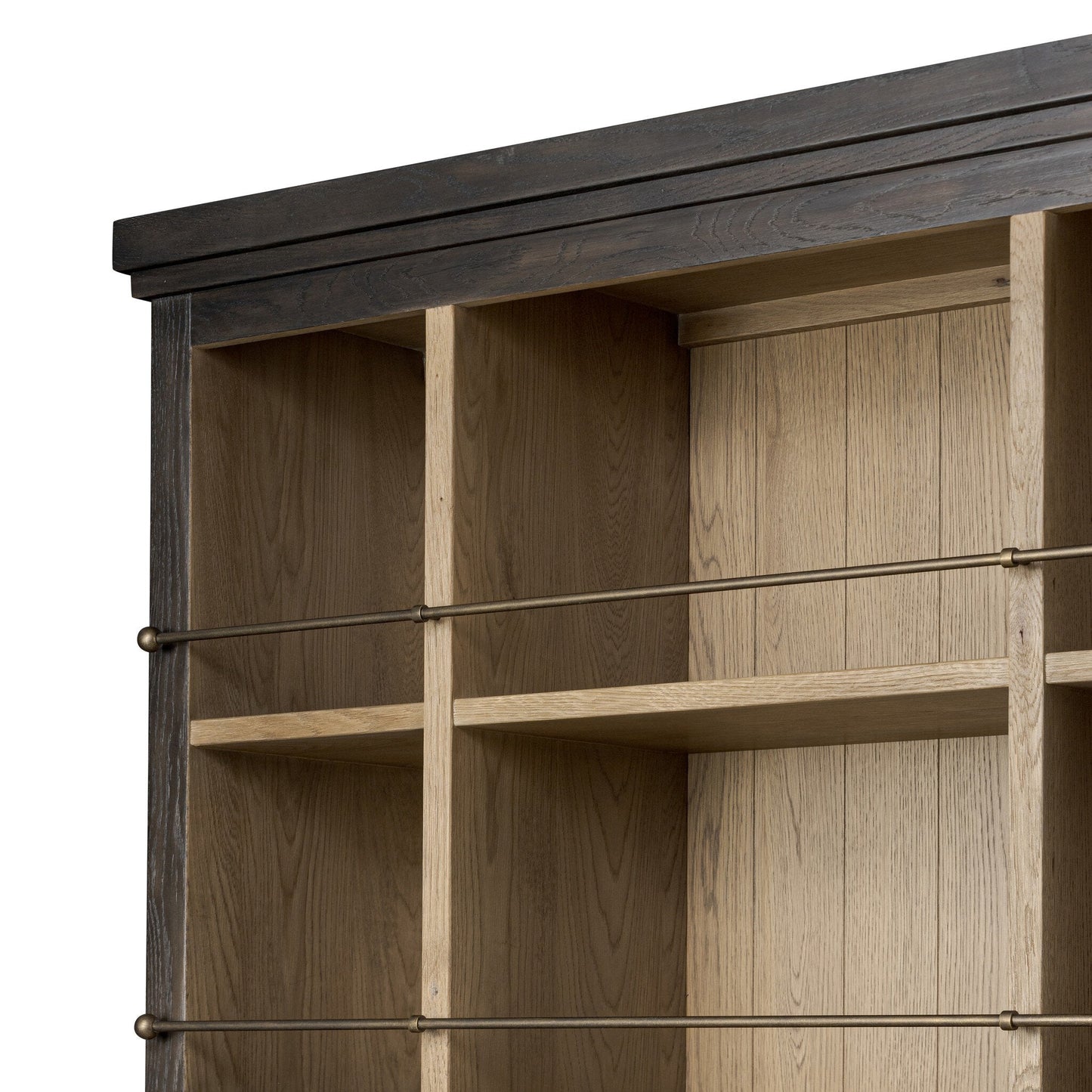 Alistair Bookcase - Smoked Black Veneer - Urban Ashram