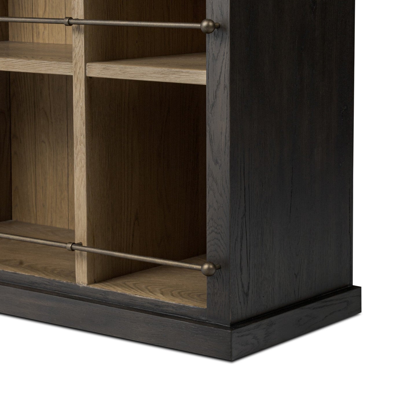 Alistair Bookcase - Smoked Black Veneer - Urban Ashram