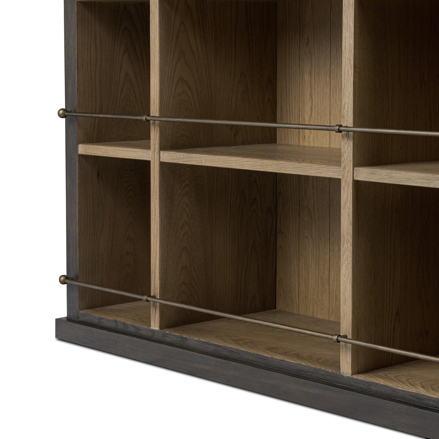 Alistair Bookcase - Smoked Black Veneer - Urban Ashram