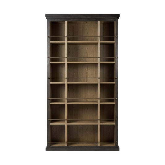 Alistair Bookcase - Smoked Black Veneer - Urban Ashram
