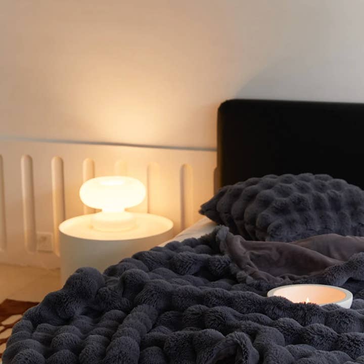 Luxurious Faux Rabbit Fur Throw Blanket - Urban Ashram