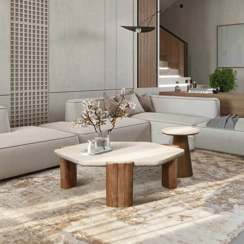 Rio Natural Stone Coffee Table - Urban Ashram