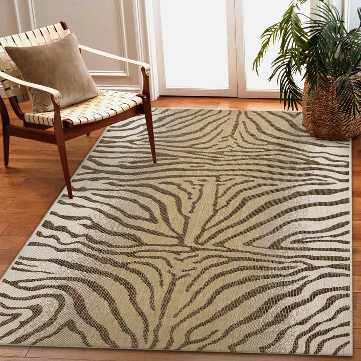 Carmel Zebra Indoor/Outdoor Rug - Wholesale - Urban Ashram