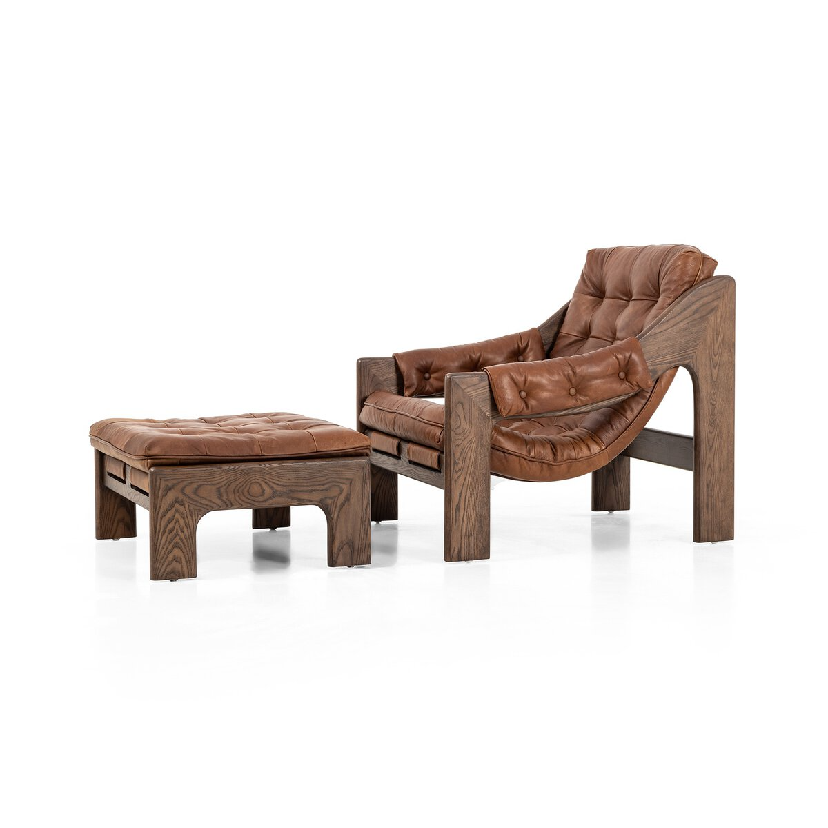 Halston Chair With Ottoman - Urban Ashram