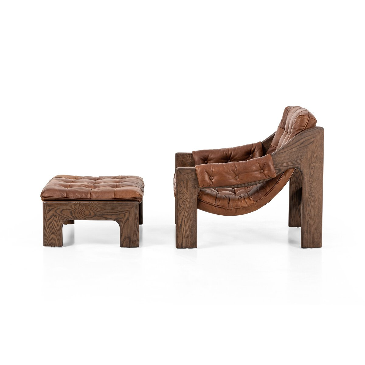 Halston Chair With Ottoman - Urban Ashram