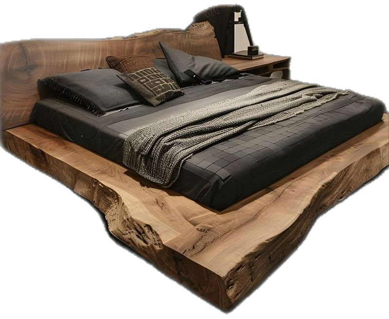 Wabi-sabi Reclaimed Wood Bed