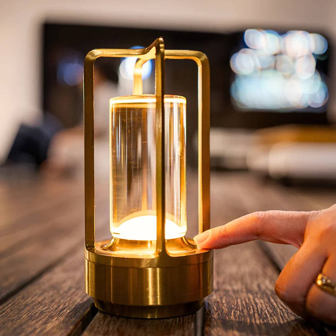 Elegant Crystal Table Lamp - Wireless & Dimmable - Urban Ashram