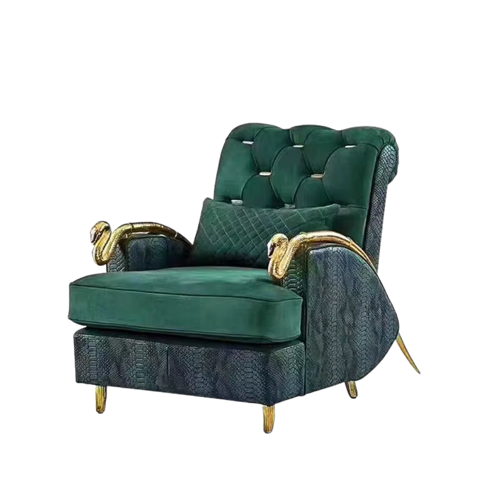 Mid-Century Serpentine Arm Chair - Urban Ashram