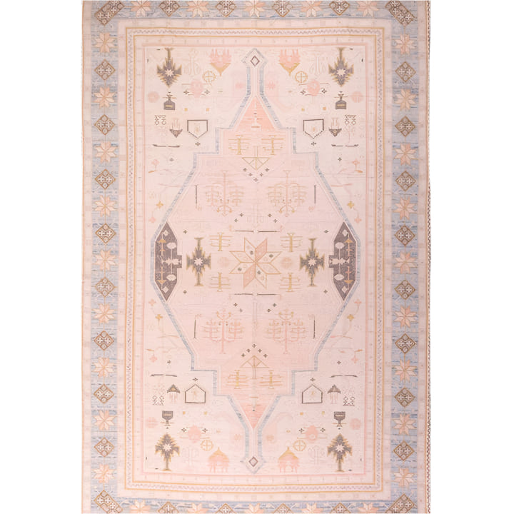 Handwoven Delmar Rug - 5'x8' (Multicolored Cotton) - Urban Ashram
