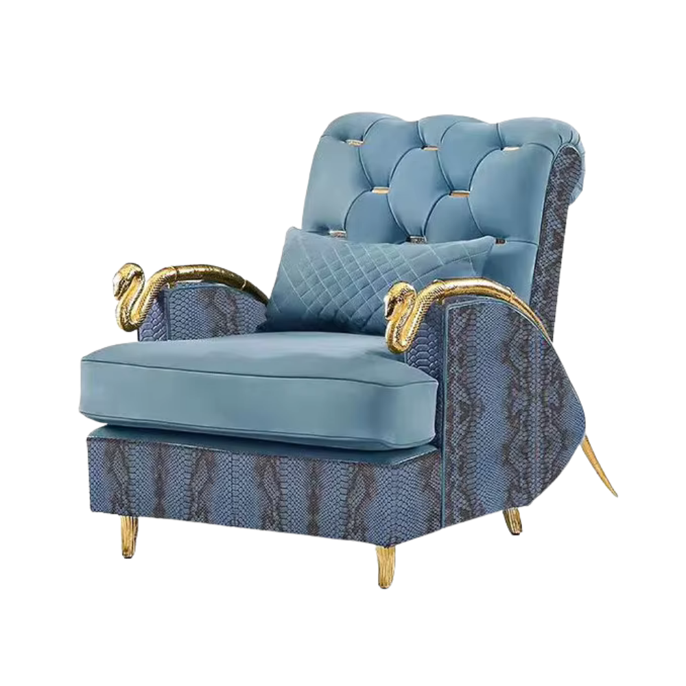 Mid-Century Serpentine Arm Chair - Urban Ashram