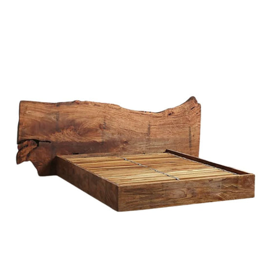 Wabi-sabi Solid Wooden Bed - Urban Ashram