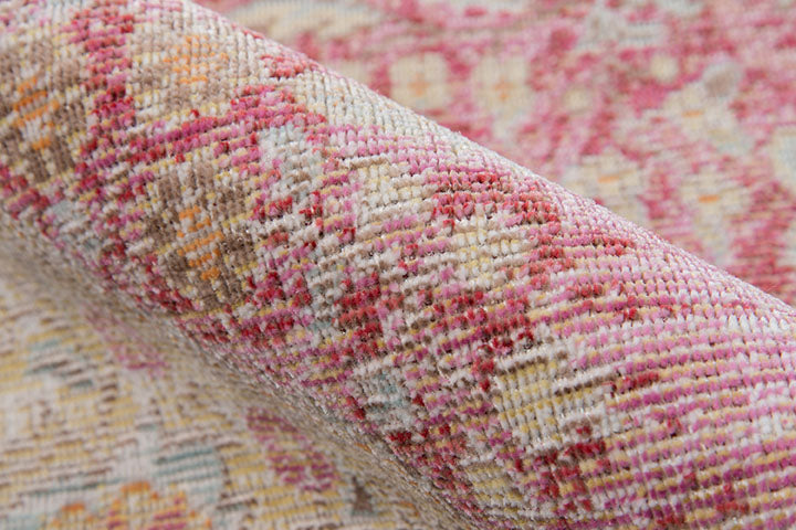 Elegant Pink Medallion Area Rug - Isabella Collection by Momeni - Urban Ashram