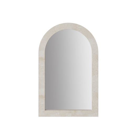 Limestone Oversize Limestone Long Floor Mirror – Modern Full-Length Rectangle Mirror with Natural Stone Frame Mirror - Urban Ashram