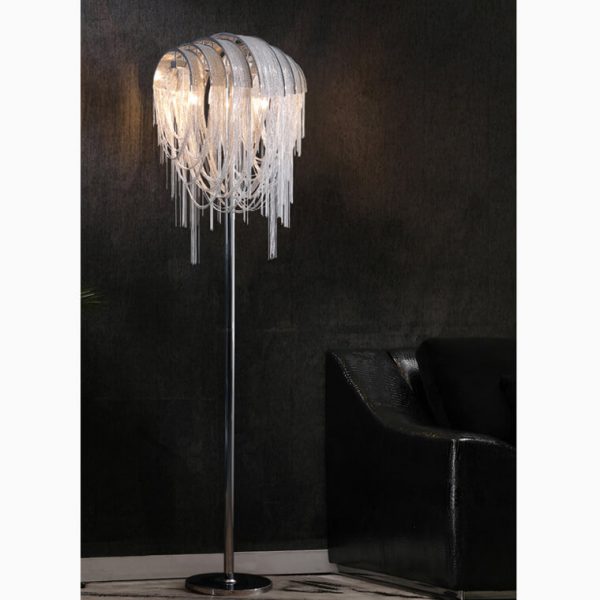 Scandinavian Postmodern Spiral Chandelier