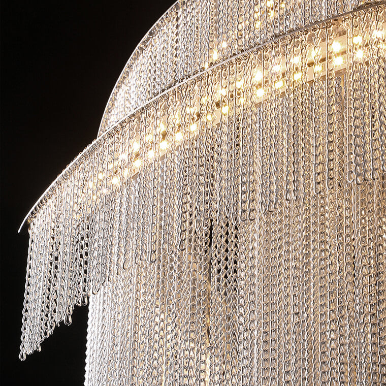 Scandinavian Postmodern Spiral Chandelier
