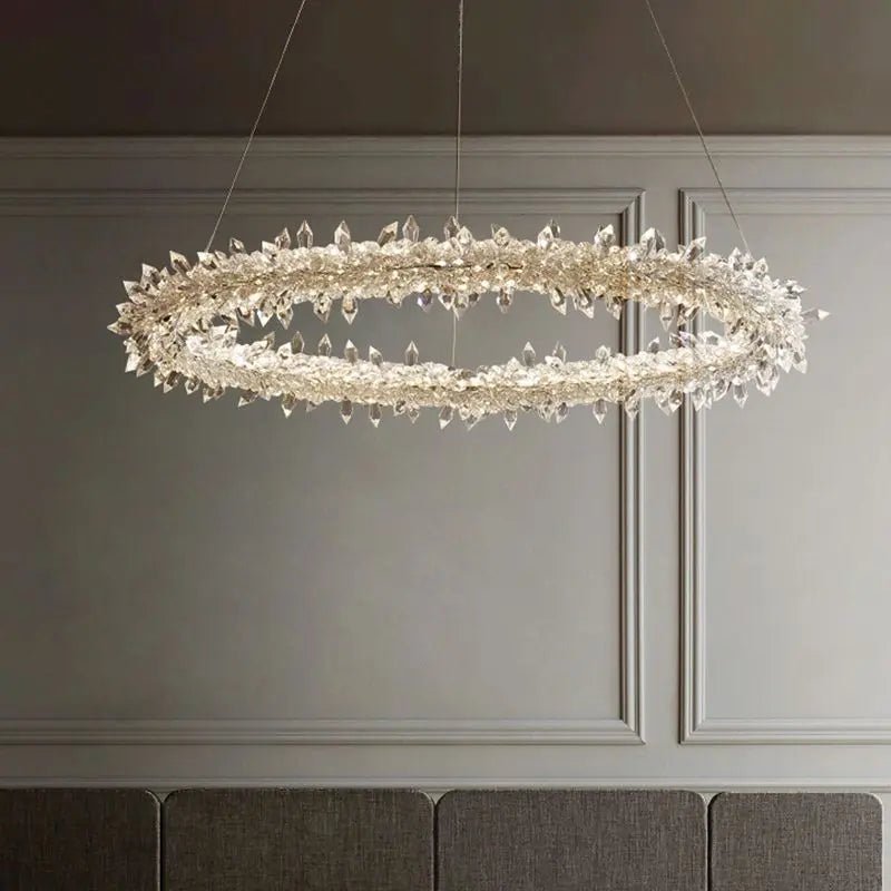Artemis Crystal Ring LED Chandelier - Urban Ashram