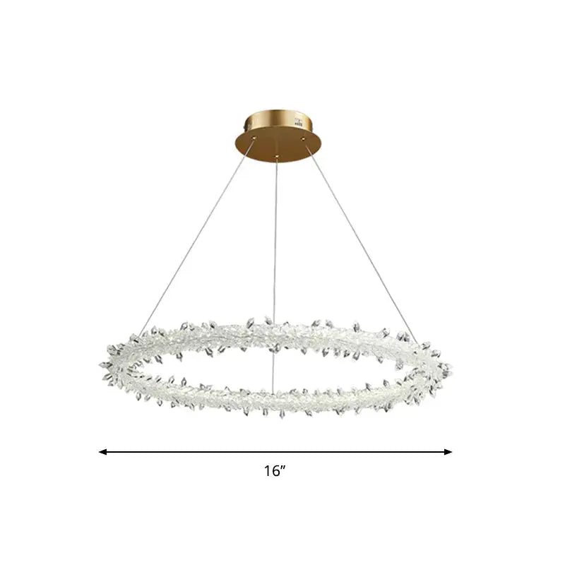 Artemis Crystal Ring LED Chandelier - Urban Ashram