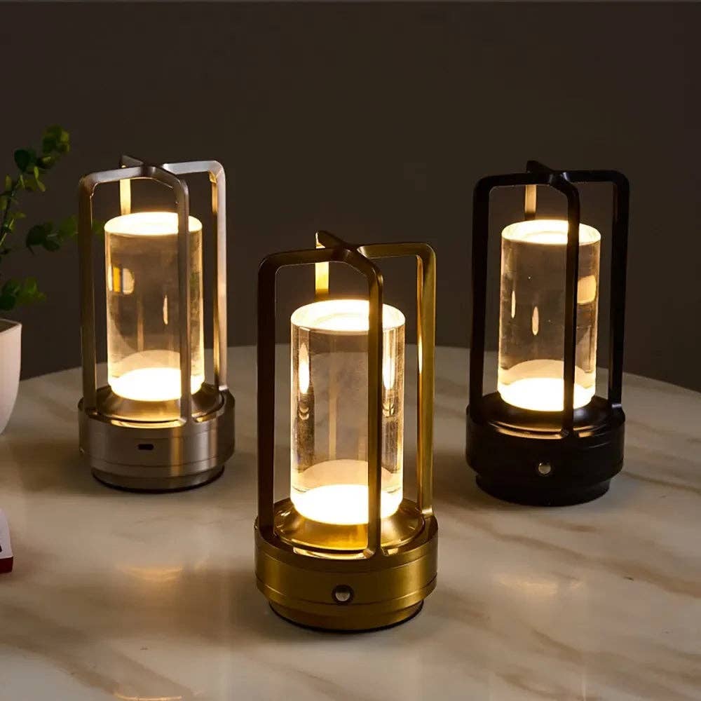Elegant Crystal Table Lamp - Wireless & Dimmable - Urban Ashram