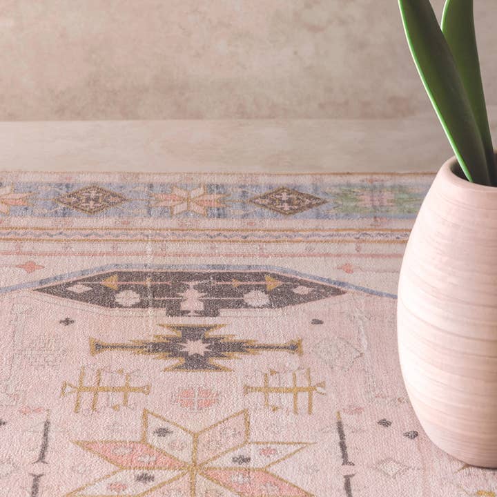 Handwoven Delmar Rug - 5'x8' (Multicolored Cotton) - Urban Ashram