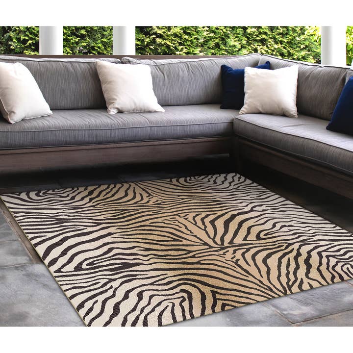 Carmel Zebra Indoor/Outdoor Rug - Wholesale - Urban Ashram