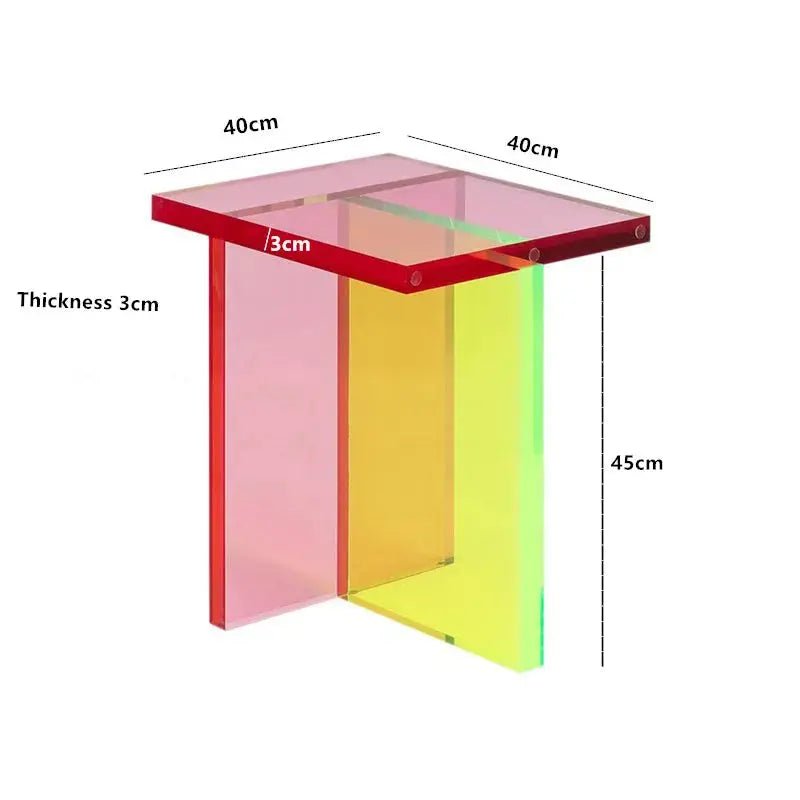 Mesa Acrylic Side Table - Urban Ashram