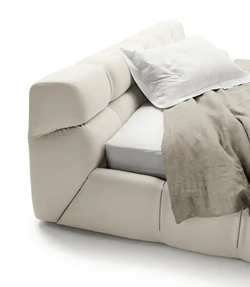 Modern Tufty Zen Bed - Upholstered Velvet - Urban Ashram