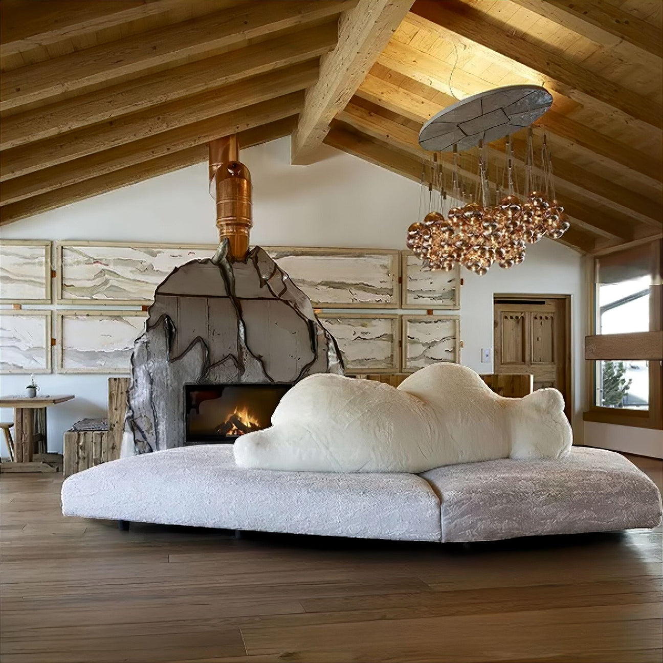 Glacier Luxury Minimalist Polar Bear Sofa - Urban Ashram