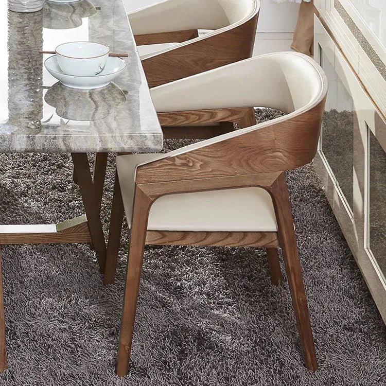 Solid Armrest Wood Chair - Urban Ashram