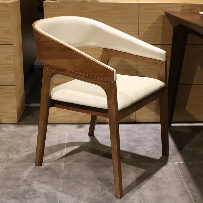 Solid Armrest Wood Chair - Urban Ashram
