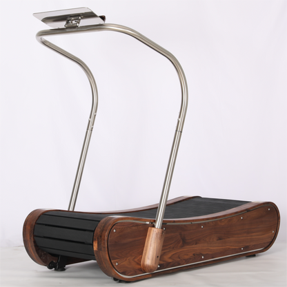 Lotus Momentum Arc – Luxury Wood Curve Treadmill in Ash for Designer Home Gyms - Urban Ashram