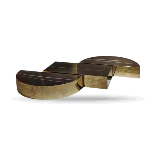 Fuji Splicing Coffee Table on white background