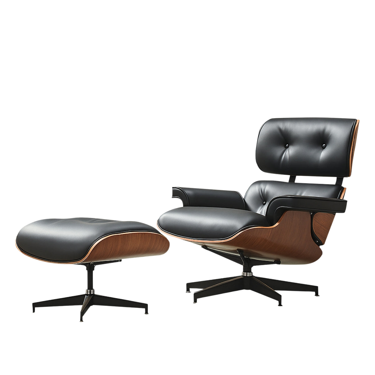 Gentleman's Mid-Century Lounge Chair & Ottoman