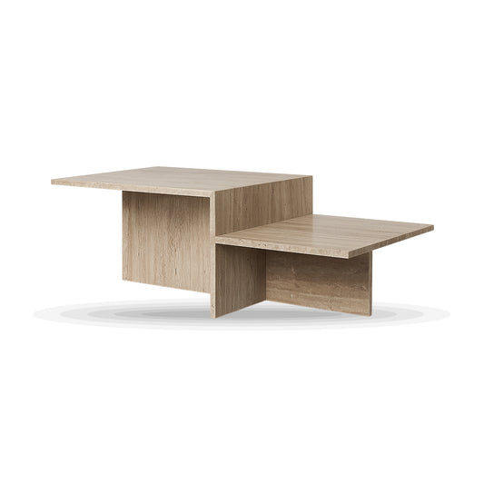 Sensei Travertine Coffee Table on white background
