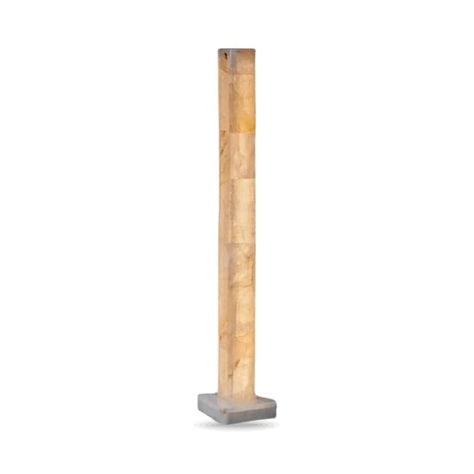 Modern Alabaster Floor Lamp on white background