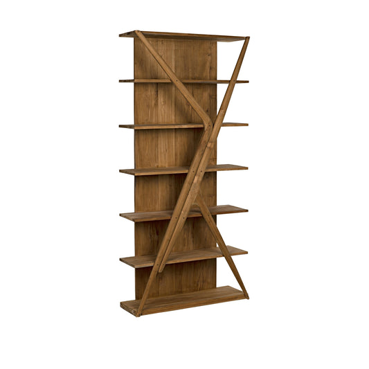 Noir Vetra Bookcase Teak