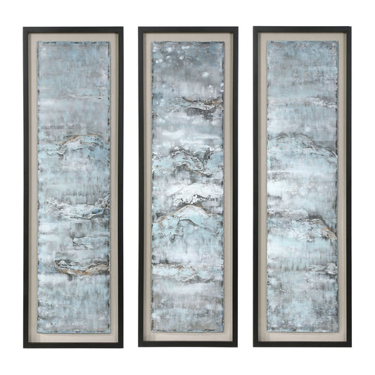 Ocean Swell Painted Metal Art