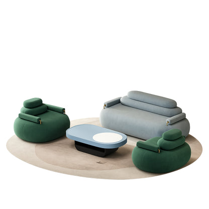 Pleiades Velvet Living Room Set