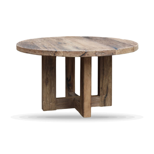 Wabi Sabi Round Dining Table on white background