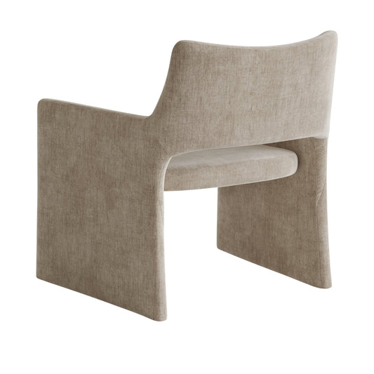 Lina Modern Velvet Armchair in Sandstone