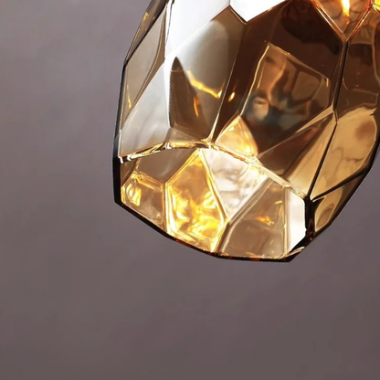 Modern K9 Vertical Crystal Glass Chandelier