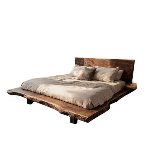 Wabi-sabi Reclaimed Wood Bed - Urban Ashram
