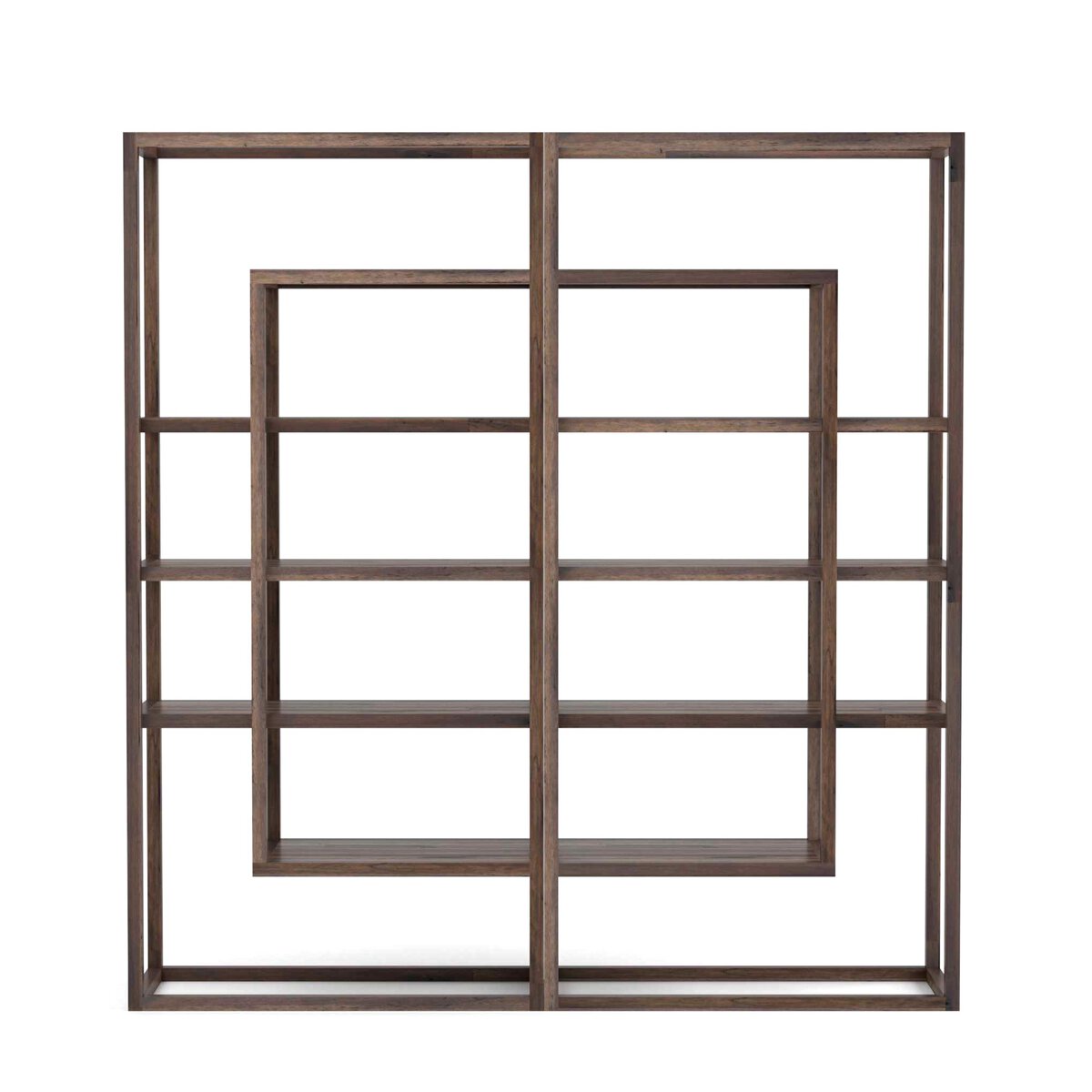 Waylon Double Bookshelf, Harvest Brown - Urban Ashram