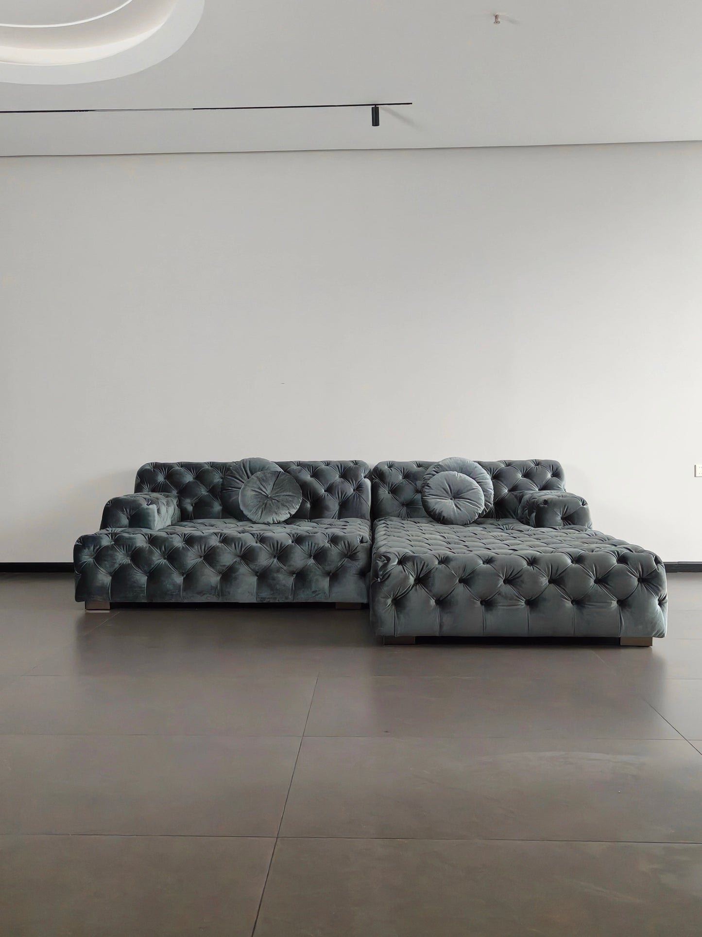 Coco Miralda Chesterfield Sofa - Smoke Grey