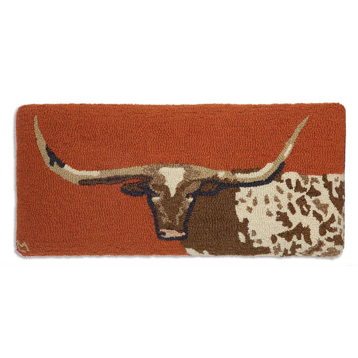 Wholesale Longhorn Hooked Wool Top Hickory Bench