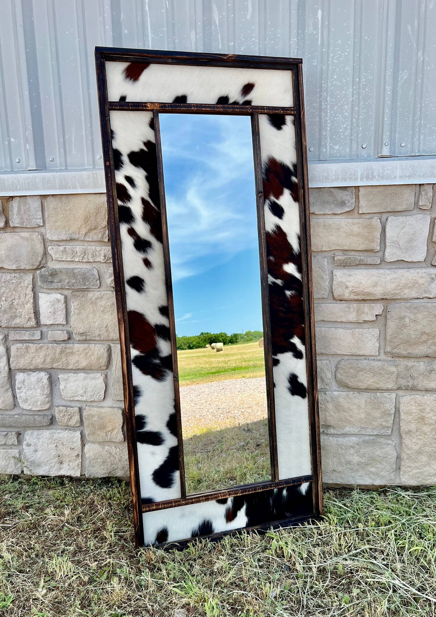 Cowhide Body Mirrors - Urban Ashram