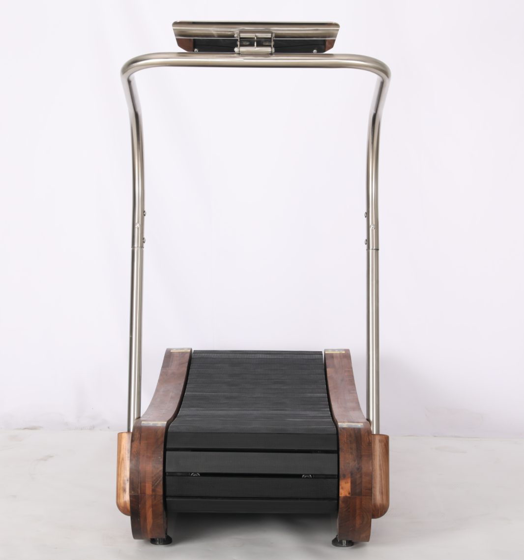 Lotus Momentum Arc – Luxury Wood Curve Treadmill in Ash for Designer Home Gyms - Urban Ashram